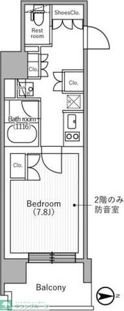 nidoMOTOASAKUSAの物件間取画像